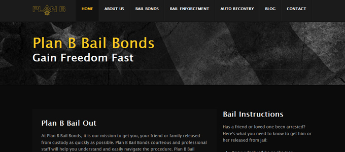 Keystone Bail Bonds Website Screen Capture 3